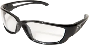 Edge Eyewear Kazbek XL GSK-XL111  Black Frame with Gasket Clear Lens Glasses