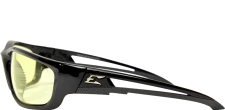 Edge Eyewear Kazbek XL GSK-XL112 Black Frame with Gasket Yellow Lens Glasses