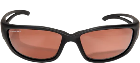 Edge Eyewear Kazbek XL GTSK-XL215 Black Frame with Gasket Polarized Copper Driving Lens