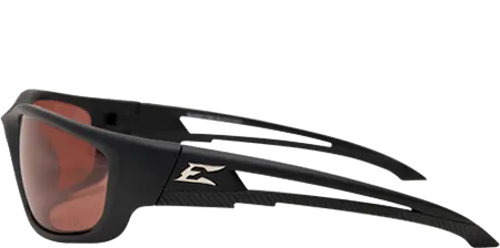 Edge Eyewear Kazbek XL GTSK-XL215 Black Frame with Gasket Polarized Copper Driving Lens