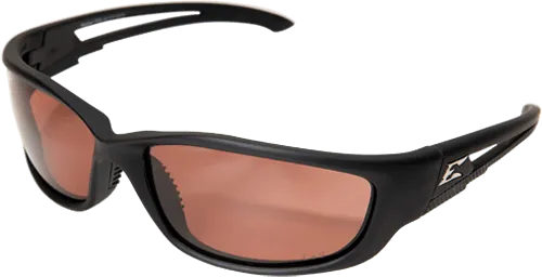 Edge Eyewear Kazbek XL GTSK-XL215 Black Frame with Gasket Polarized Copper Driving Lens