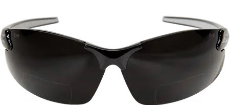Edge Eyewear Zorge G2 DZ116-2.0-G2 Black Frame Smoke 2.0 Progressive Magnification Lens Glasses