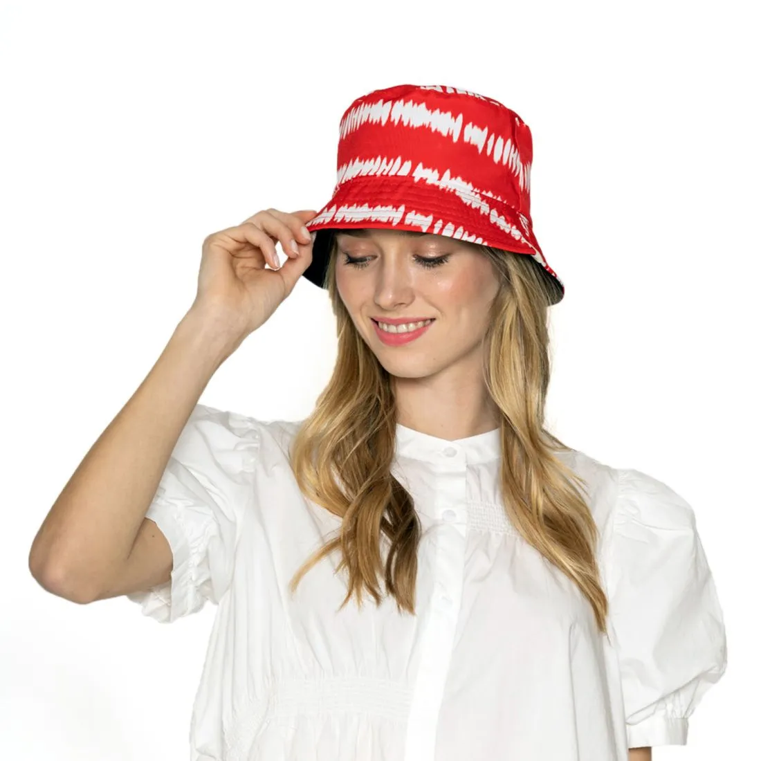 Empire Cove Tie Dye Stripes Bucket Hat Reversible Fisherman Cap Women Men Summer