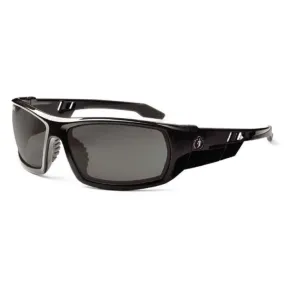 Ergodyne Skullerz Odin-AF Anti-Fog Safety Glasses, Black Frame, Anti-Fog Smoke Lens, 1 Each