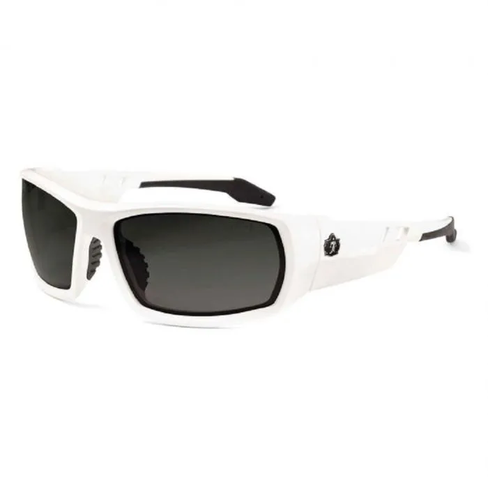Ergodyne Skullerz ODIN-PZ Polarized Safety Glasses, White Frame, Polarized Smoke Lens, 1 Each