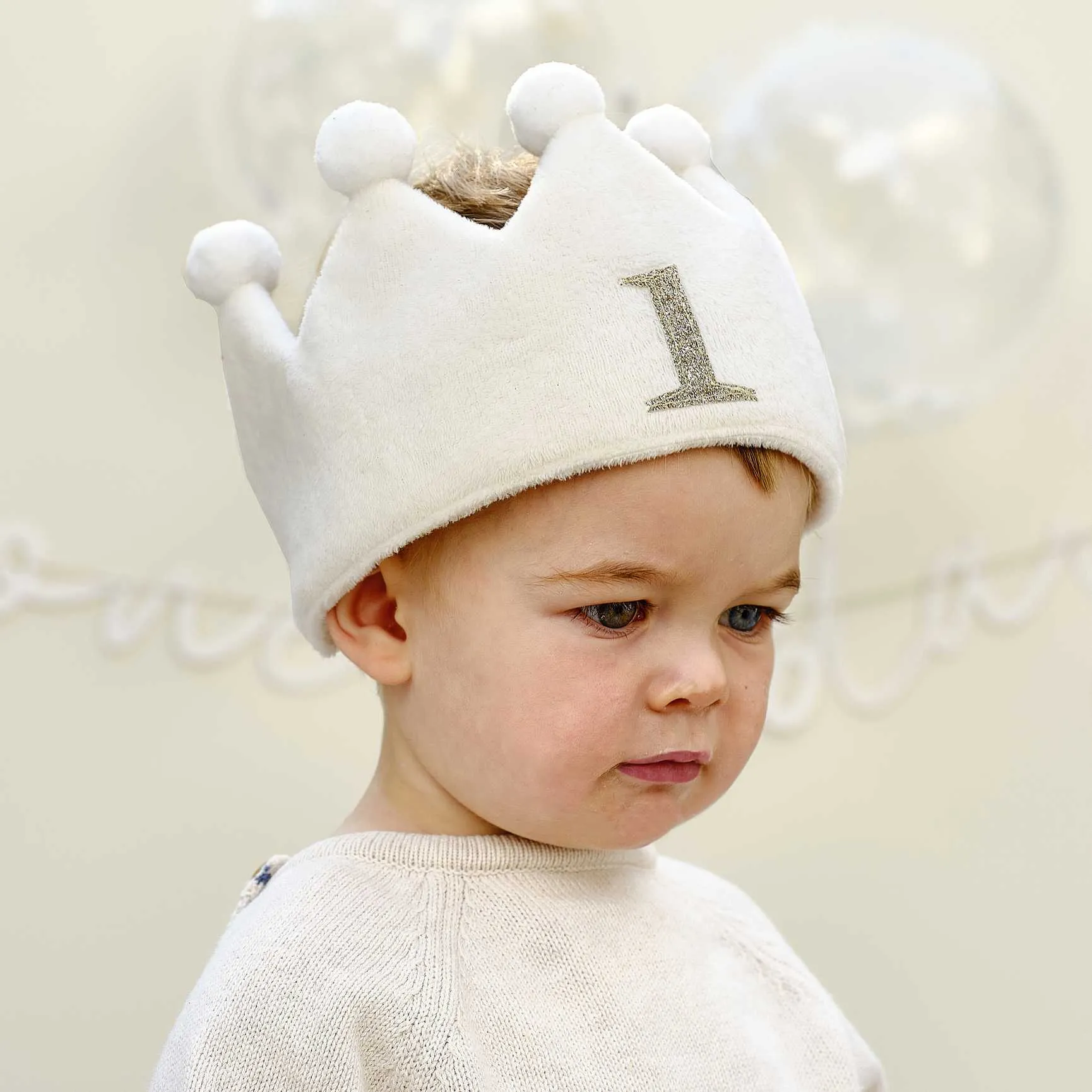 Fabric 1st Birthday Party Crown