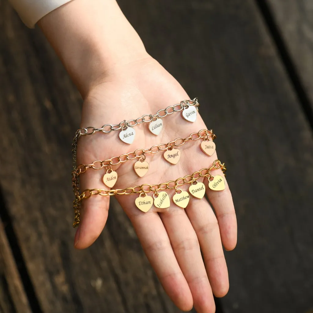 Family -  Family Name - Personalized Bracelet