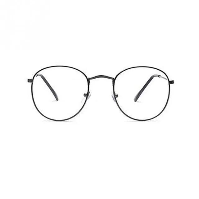 Fashion Classic Gold Metal Frame Round Glasses Women Men Classical Vintage Style Optical Glasses For Reading