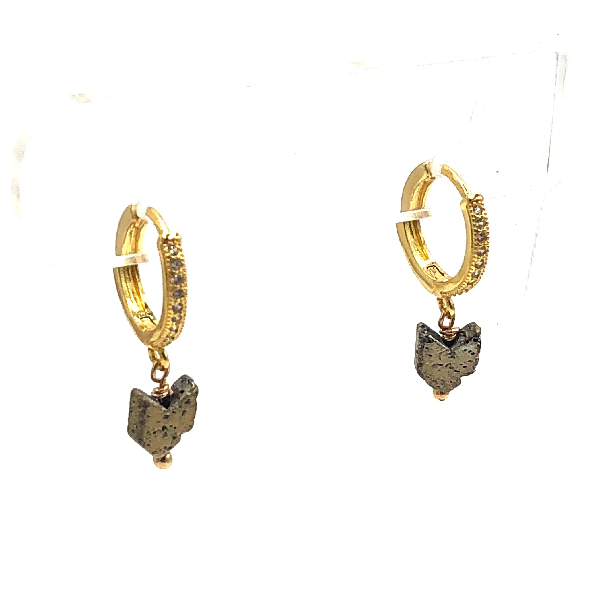 Gold Arrow Hoop Earrings