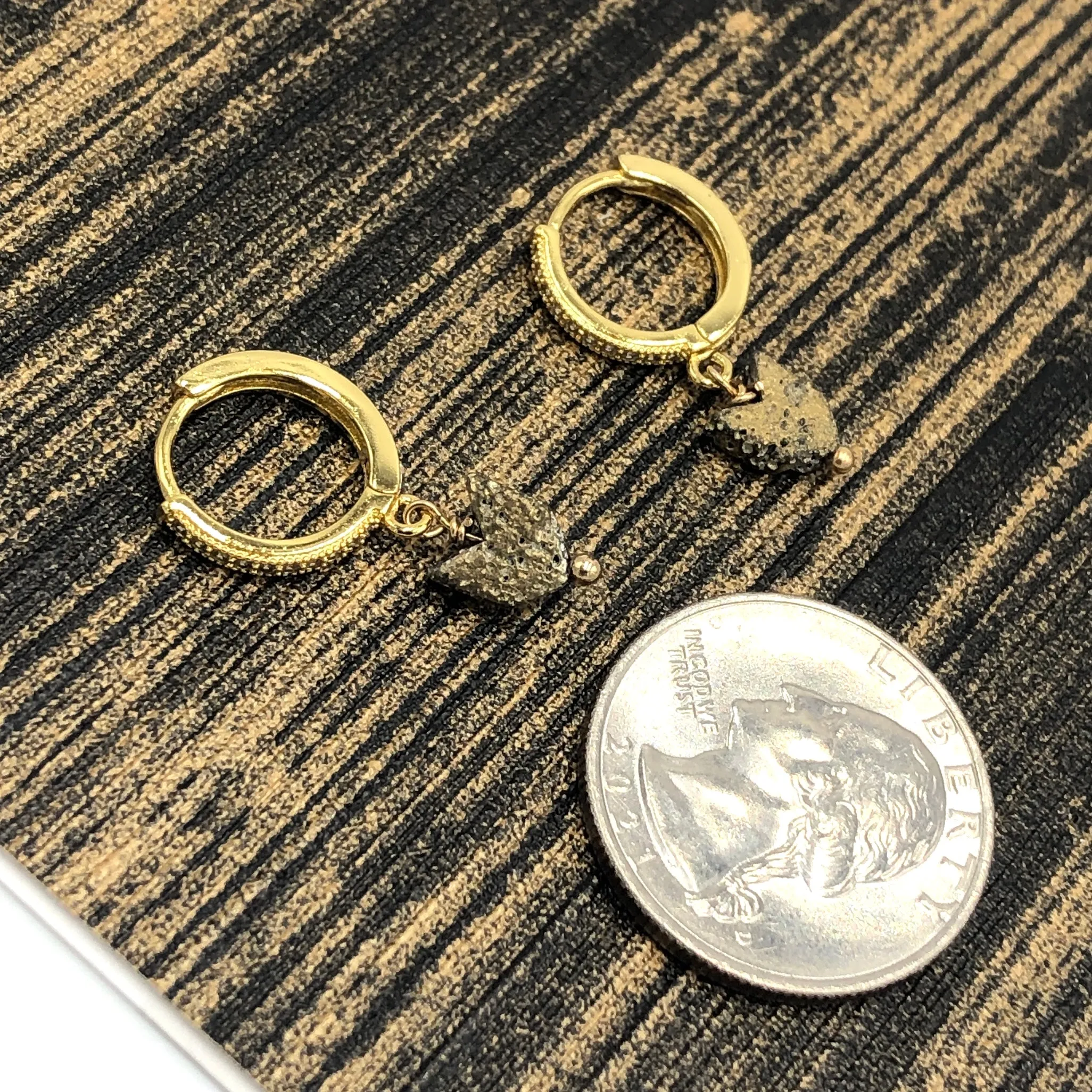Gold Arrow Hoop Earrings