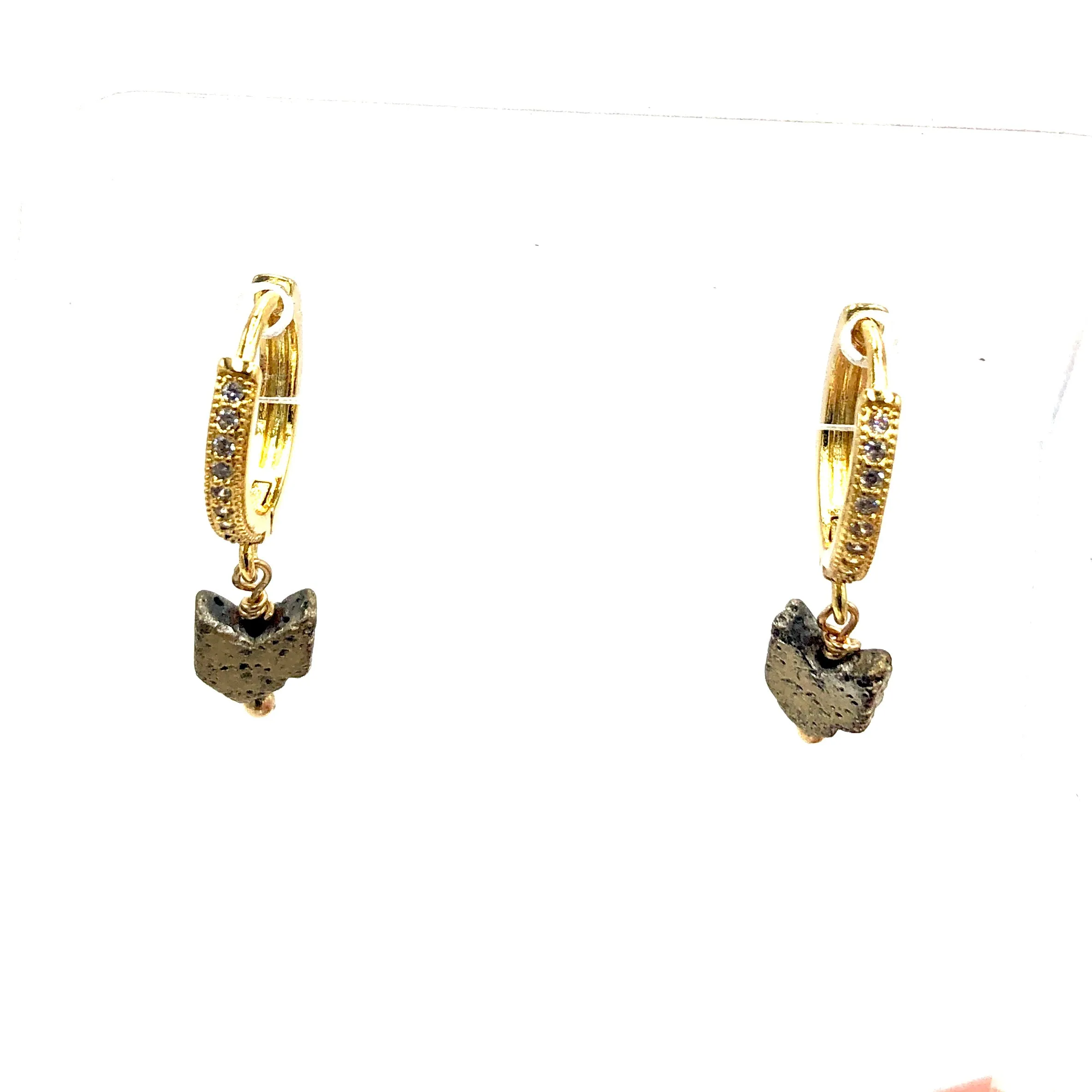 Gold Arrow Hoop Earrings