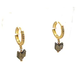 Gold Arrow Hoop Earrings