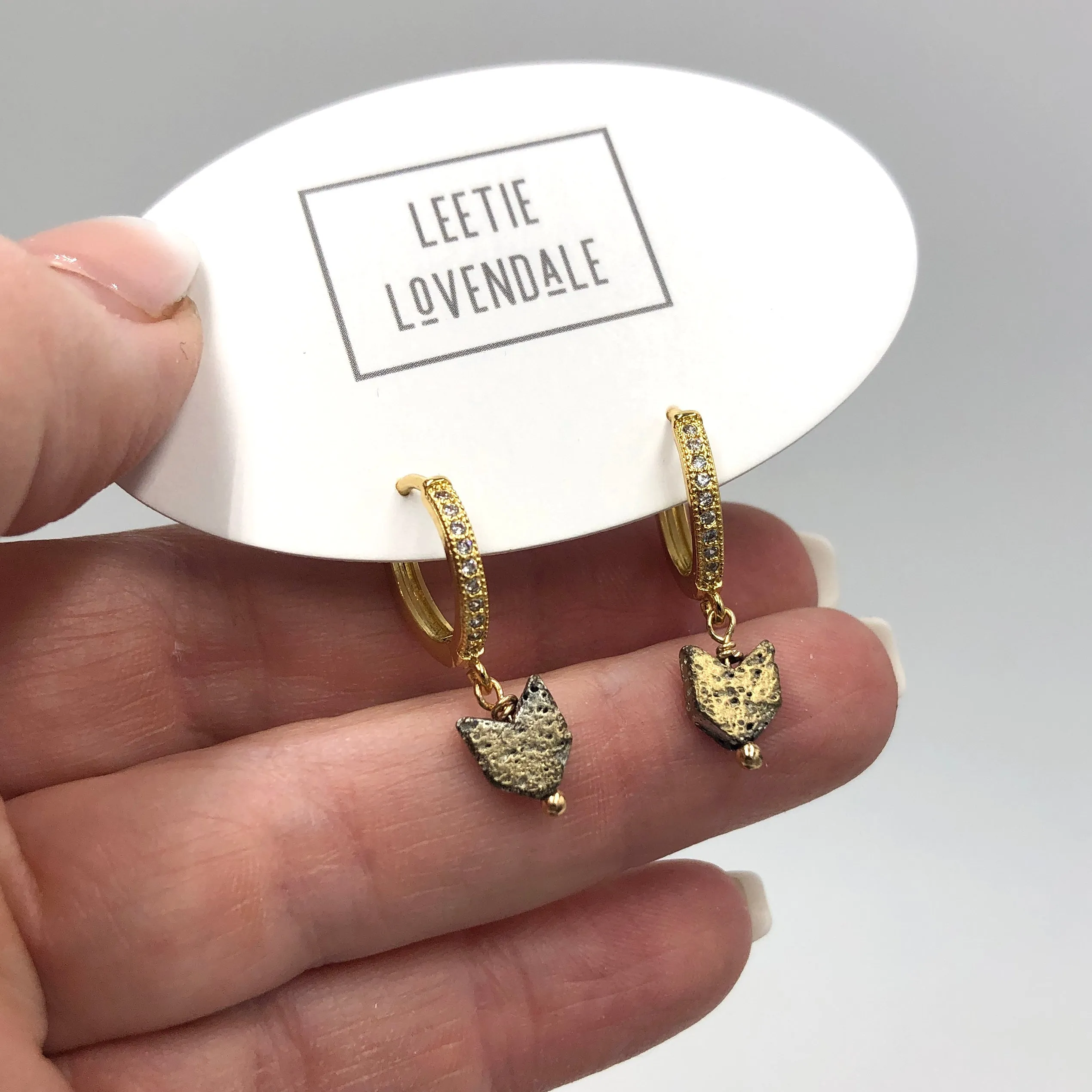 Gold Arrow Hoop Earrings