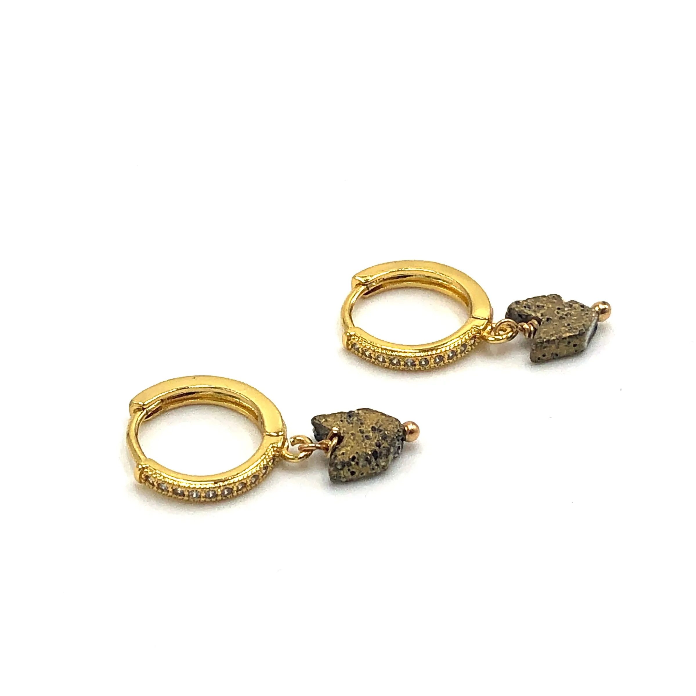 Gold Arrow Hoop Earrings