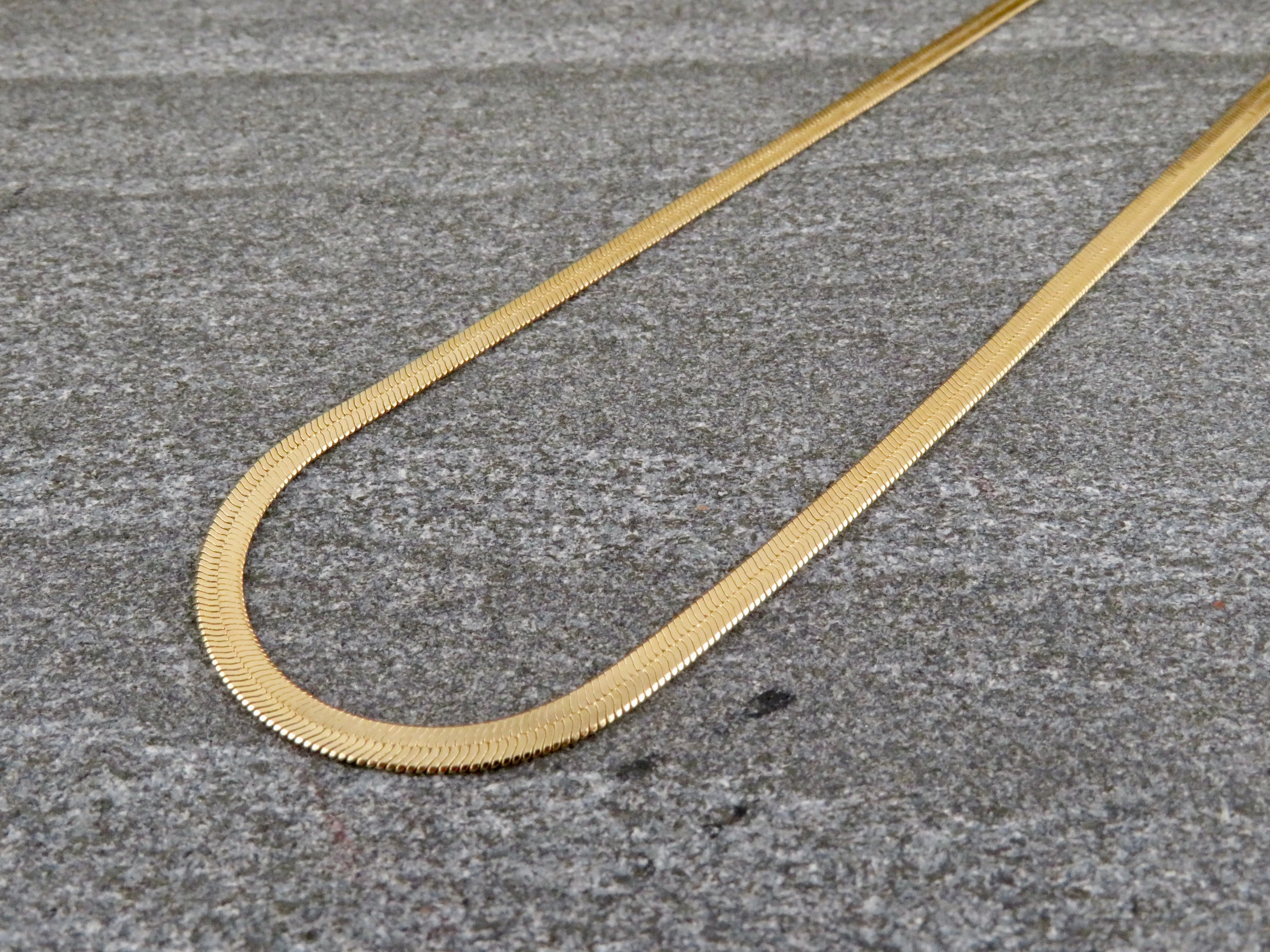 Gold Filled Herringbone Chain Bracelet