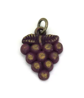 Grapes Charm Bracelet, Necklace, or Charm Only