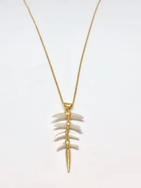 Heather Benjamin 4 Mother of Pearl Shard Necklace