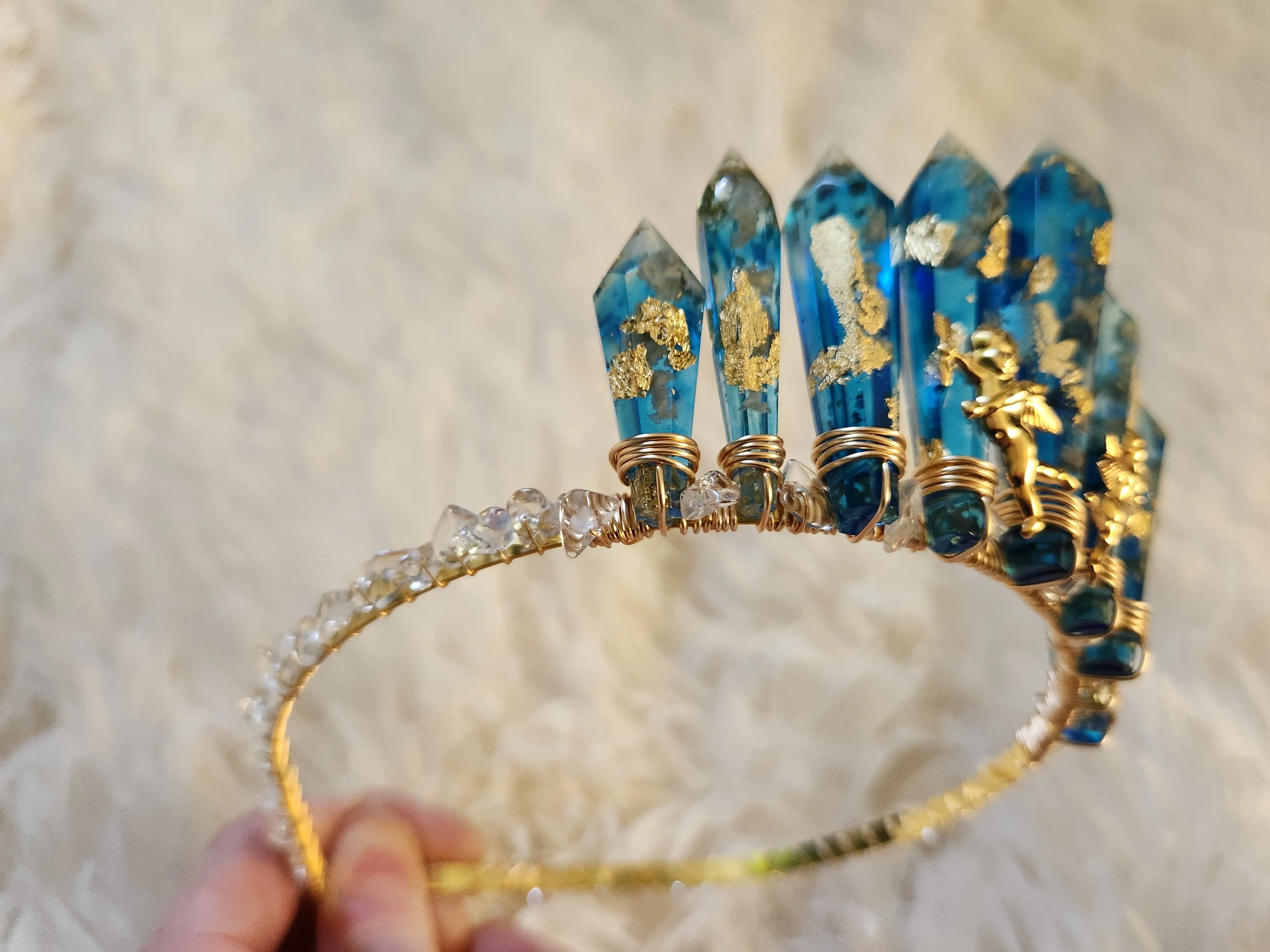 Hera goddess crown headpiece