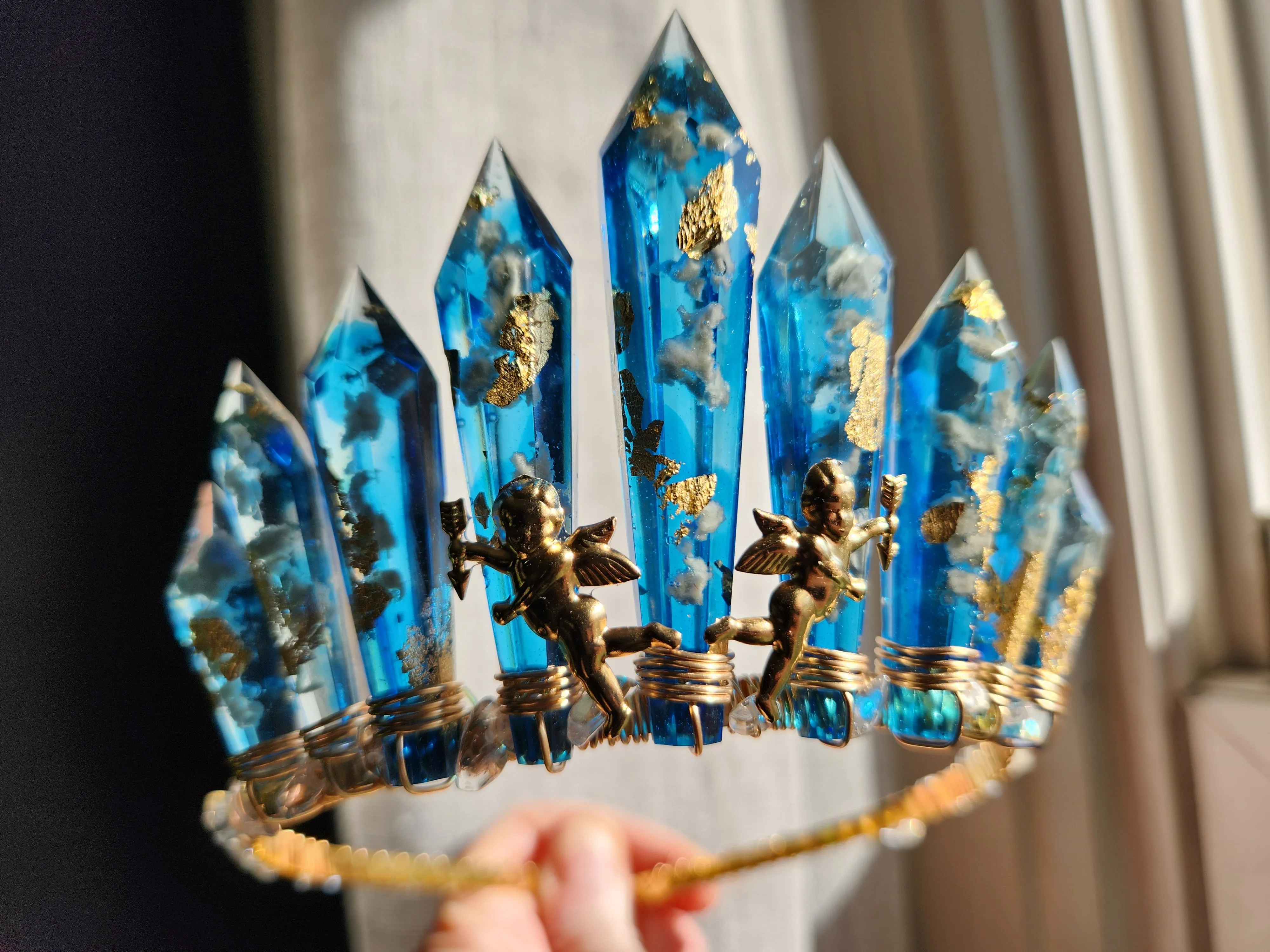Hera goddess crown headpiece
