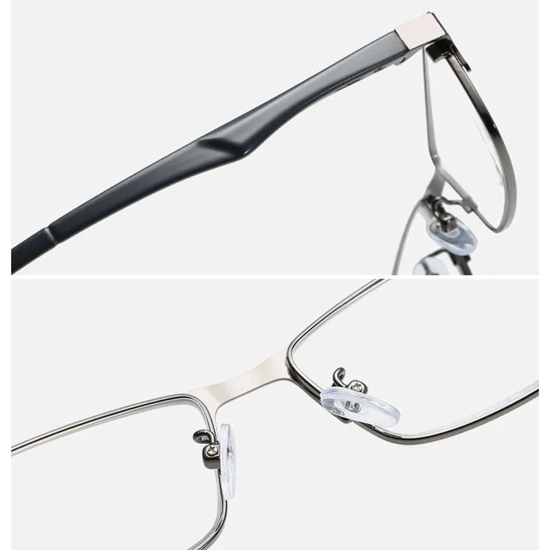Hotochki Unisex Full Rim Alloy Frame Non Spherical Lens Reading Glasses Xm076