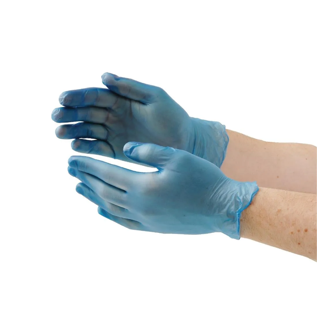 Hygiplas Powder-Free Vinyl Gloves Blue Small (Pack of 100) - CF403-S