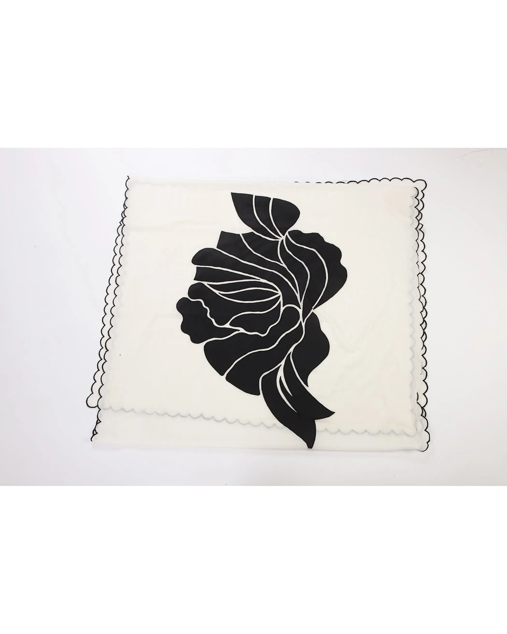 Ivory Bold  Abstract Floral Dupatta