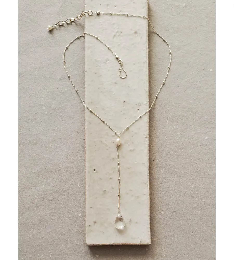 Jasmine Pearl Drop Necklace