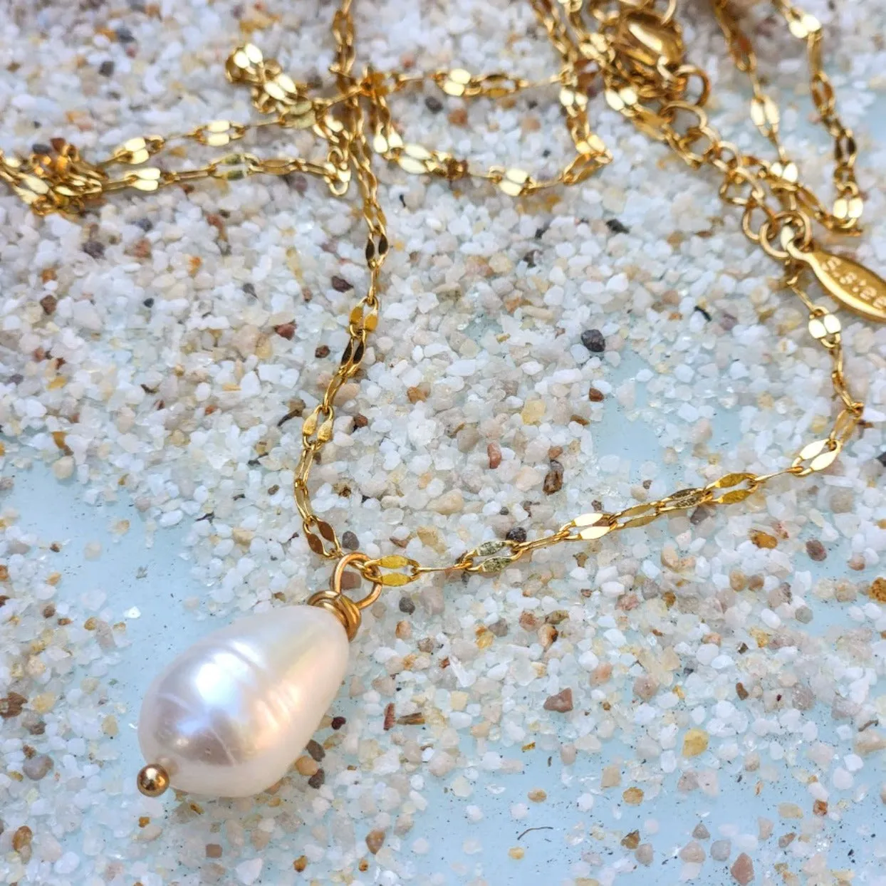 KISS PEARL WATERPROOF 18K NECKLACE