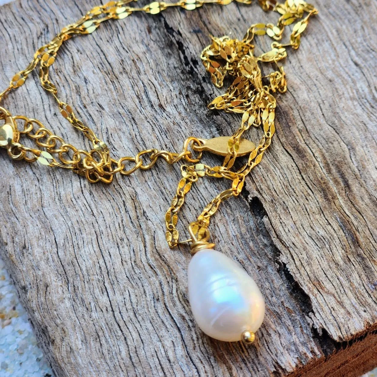 KISS PEARL WATERPROOF 18K NECKLACE