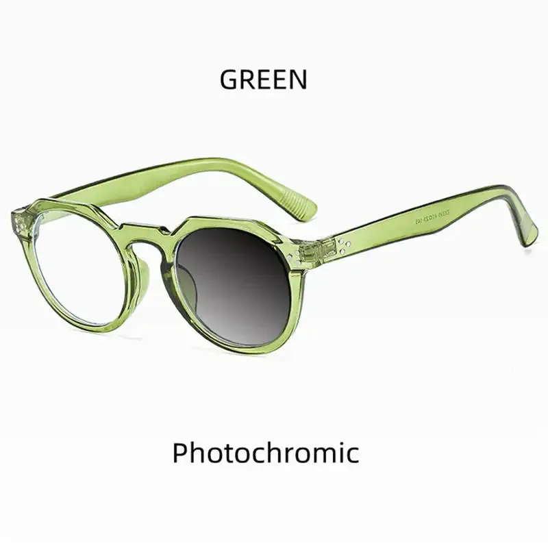 Kocolior Unisex Full Rim Round Acetate Reading Glasses 3395
