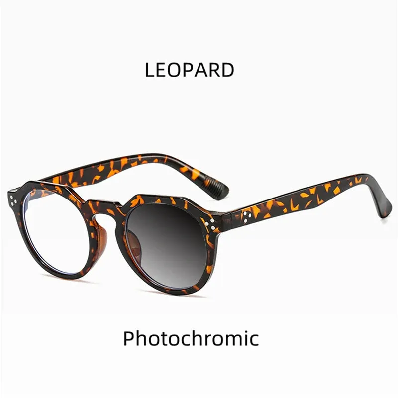 Kocolior Unisex Full Rim Round Acetate Reading Glasses 3395