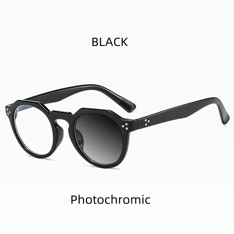Kocolior Unisex Full Rim Round Acetate Reading Glasses 3395
