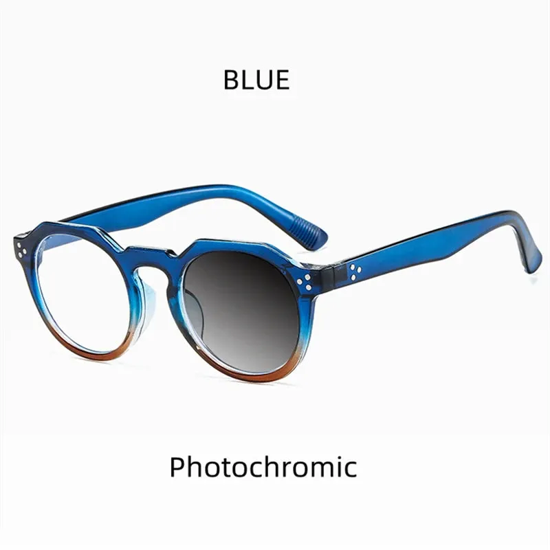 Kocolior Unisex Full Rim Round Acetate Reading Glasses 3395