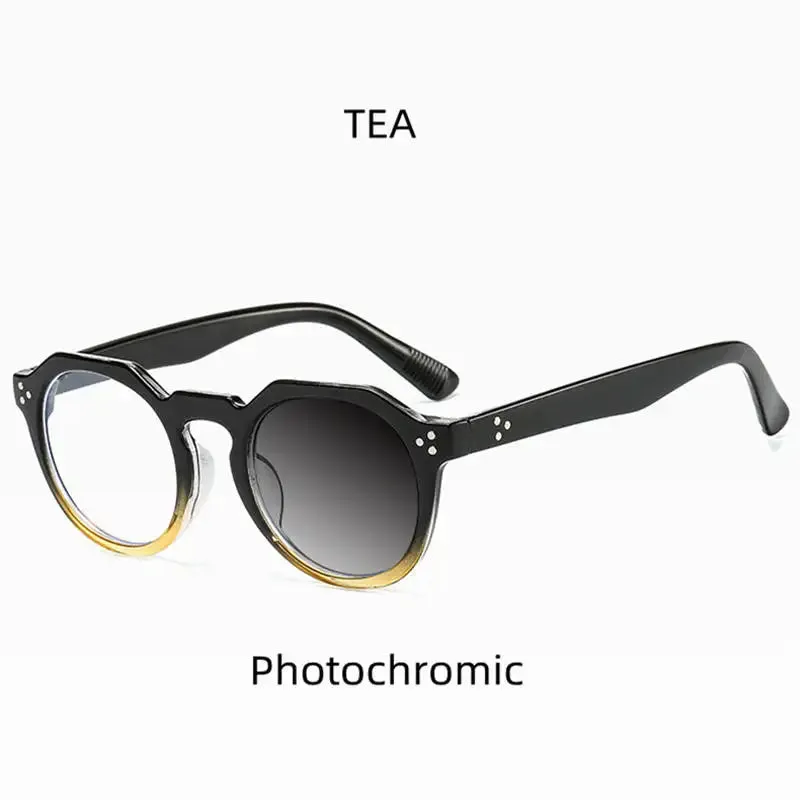 Kocolior Unisex Full Rim Round Acetate Reading Glasses 3395