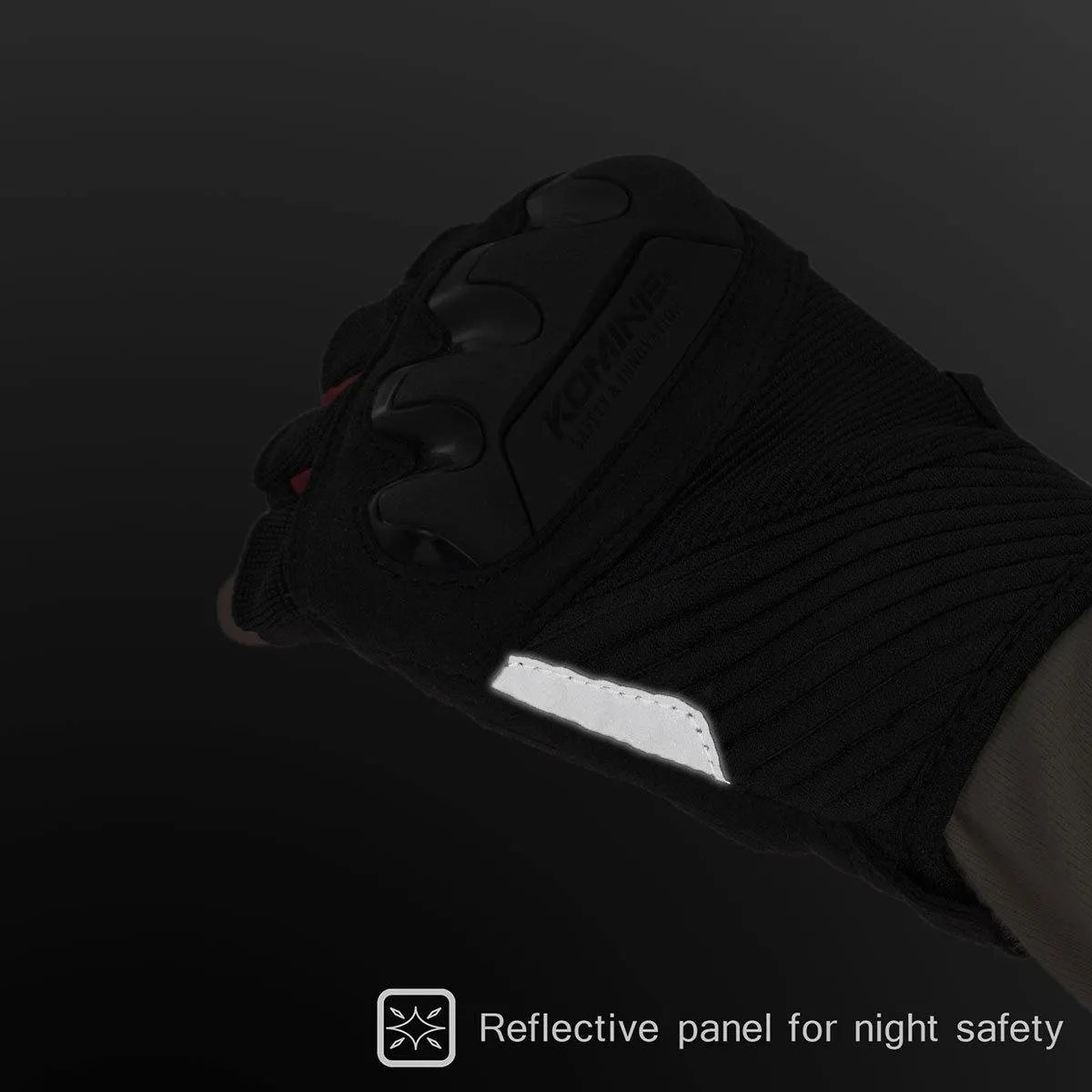 KOMINE GK-242 PROTECT MOTORCYLE MESH HALF FINGER GLOVES