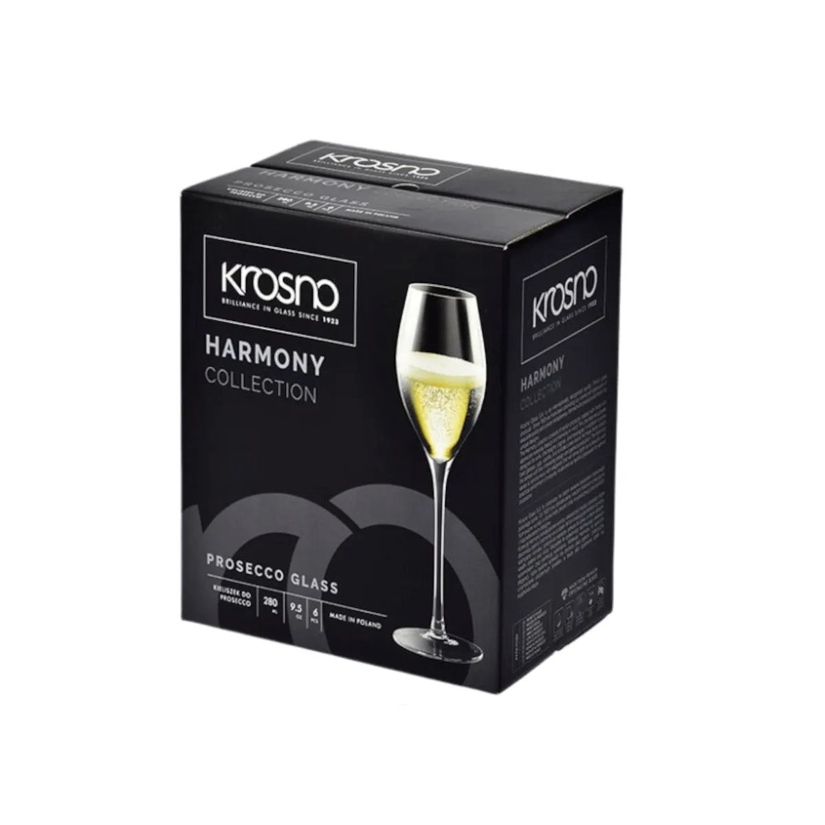 Krosno Harmony Prosecco Glasses 280ml (Set of 6)