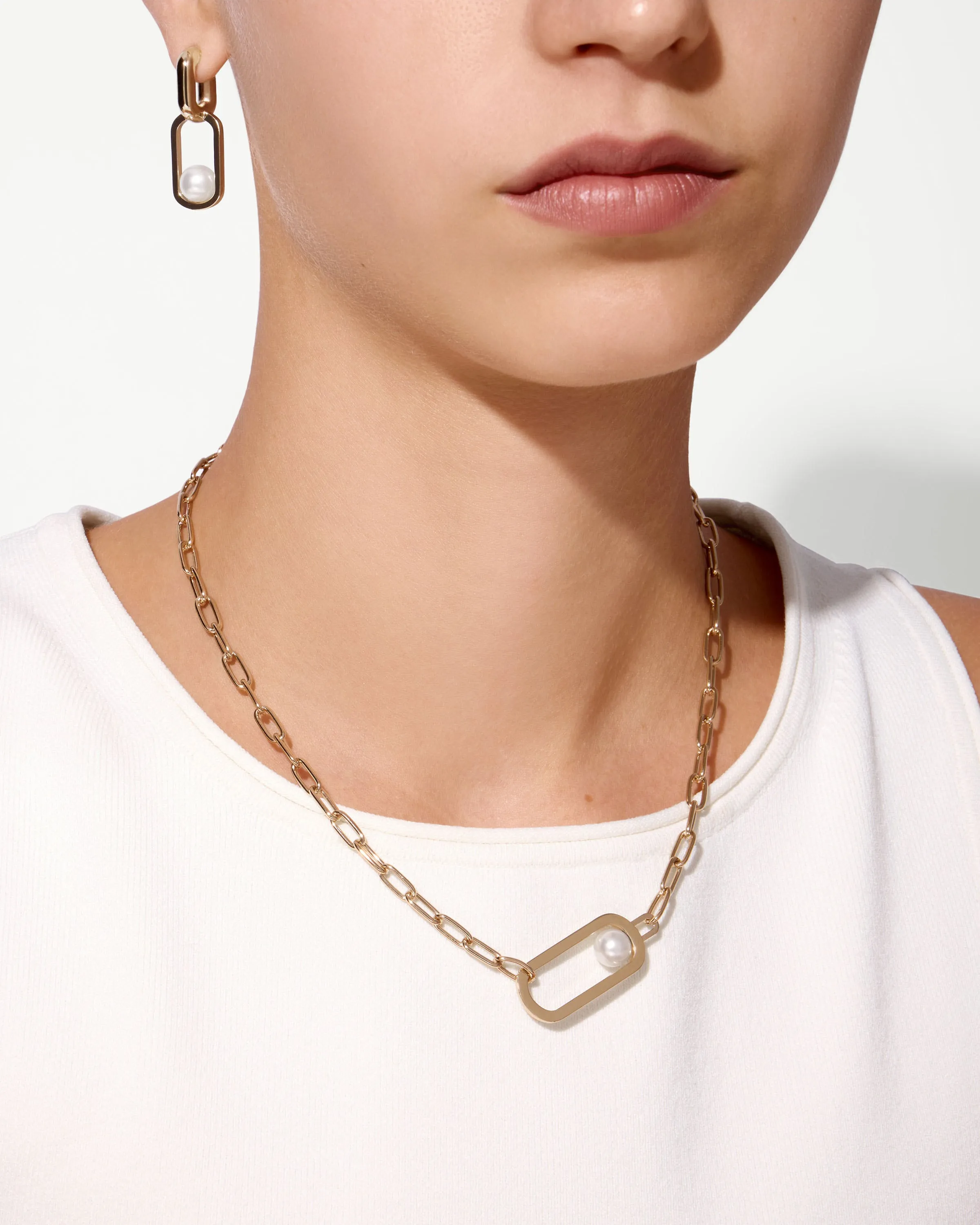 Lana Pearl Necklace - 22 Carat Gold Gilded