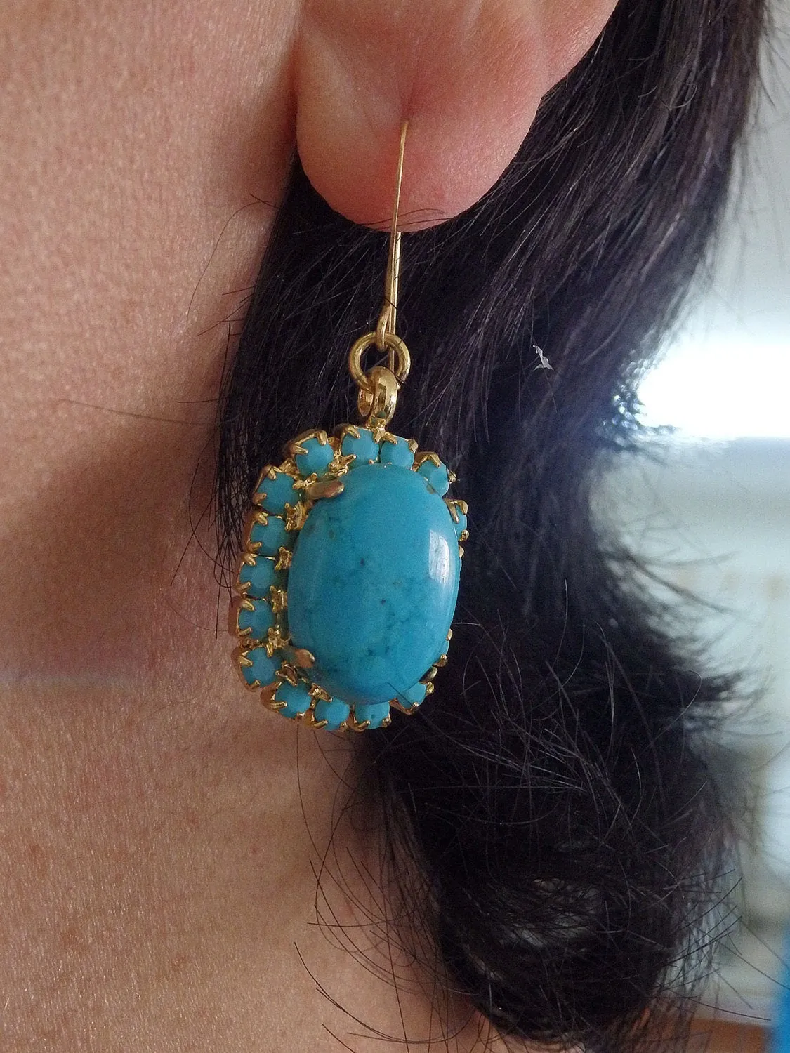 Large Genuine turquoise Ring