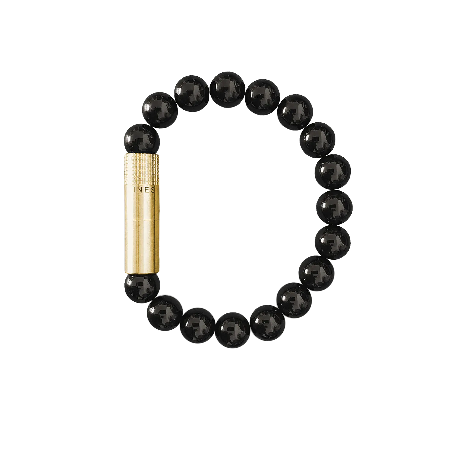 Les Fines Lames Punch Bracelet BRASS ONYX Large
