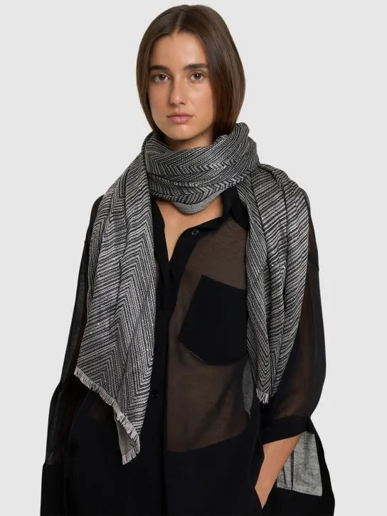 Missoni   Printed wool blend scarf 