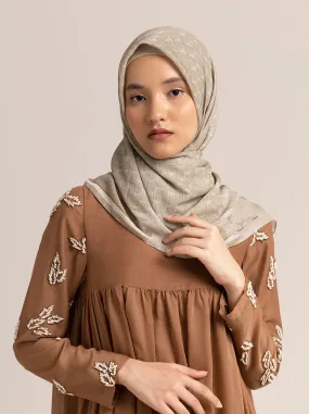 MONOGRAM SCARF EARL GREY
