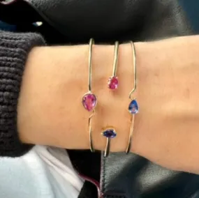 Multi Sapphire Bracelet Stack