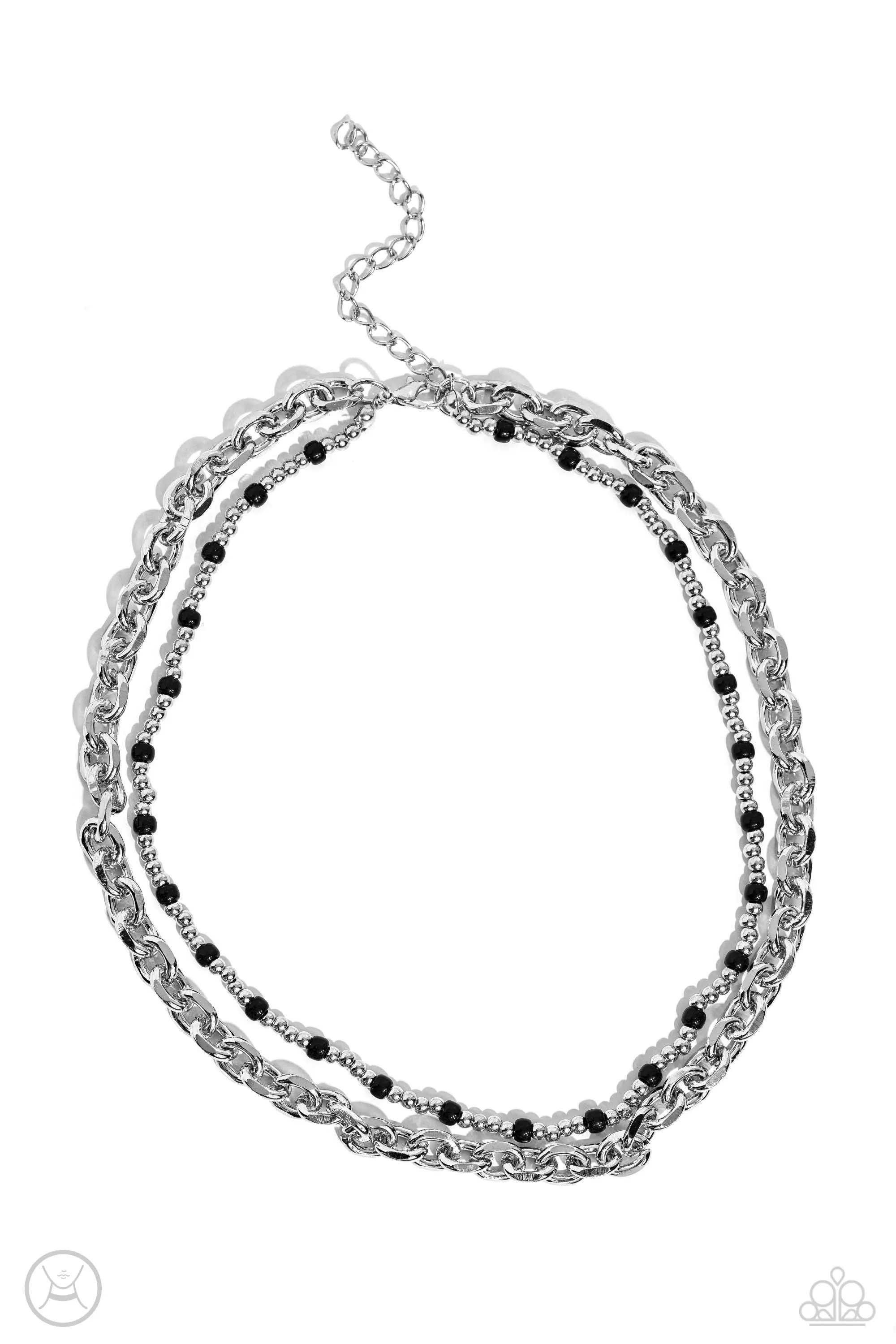Necklaces A Pop of Color - Black N2310