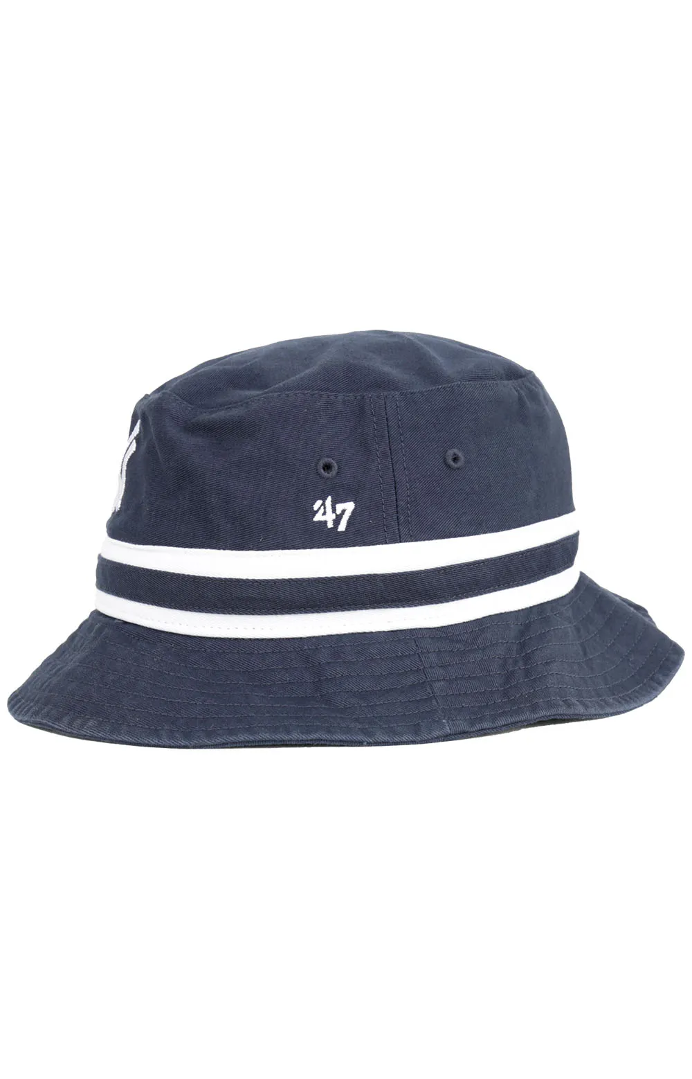 New York Yankees Navy Striped Bucket Hat by 47 Brand