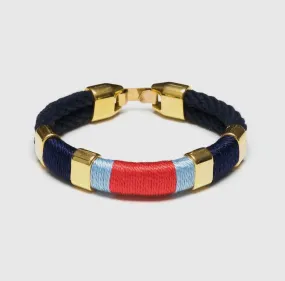 Newbury Bracelet - Navy/Navy/Light Blue/Coral/Gold