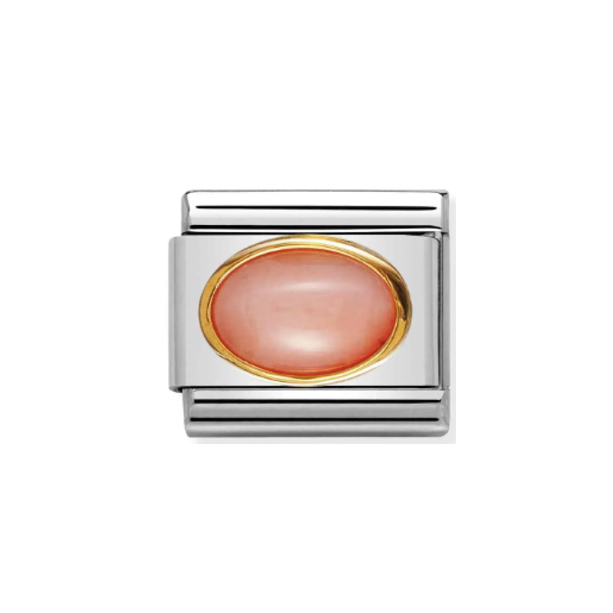 Nomination Composable 030502/10 Pink Coral Classic Oval Hard Stones