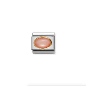 Nomination - Link OVAL STONES 18K Gold PINK CORAL