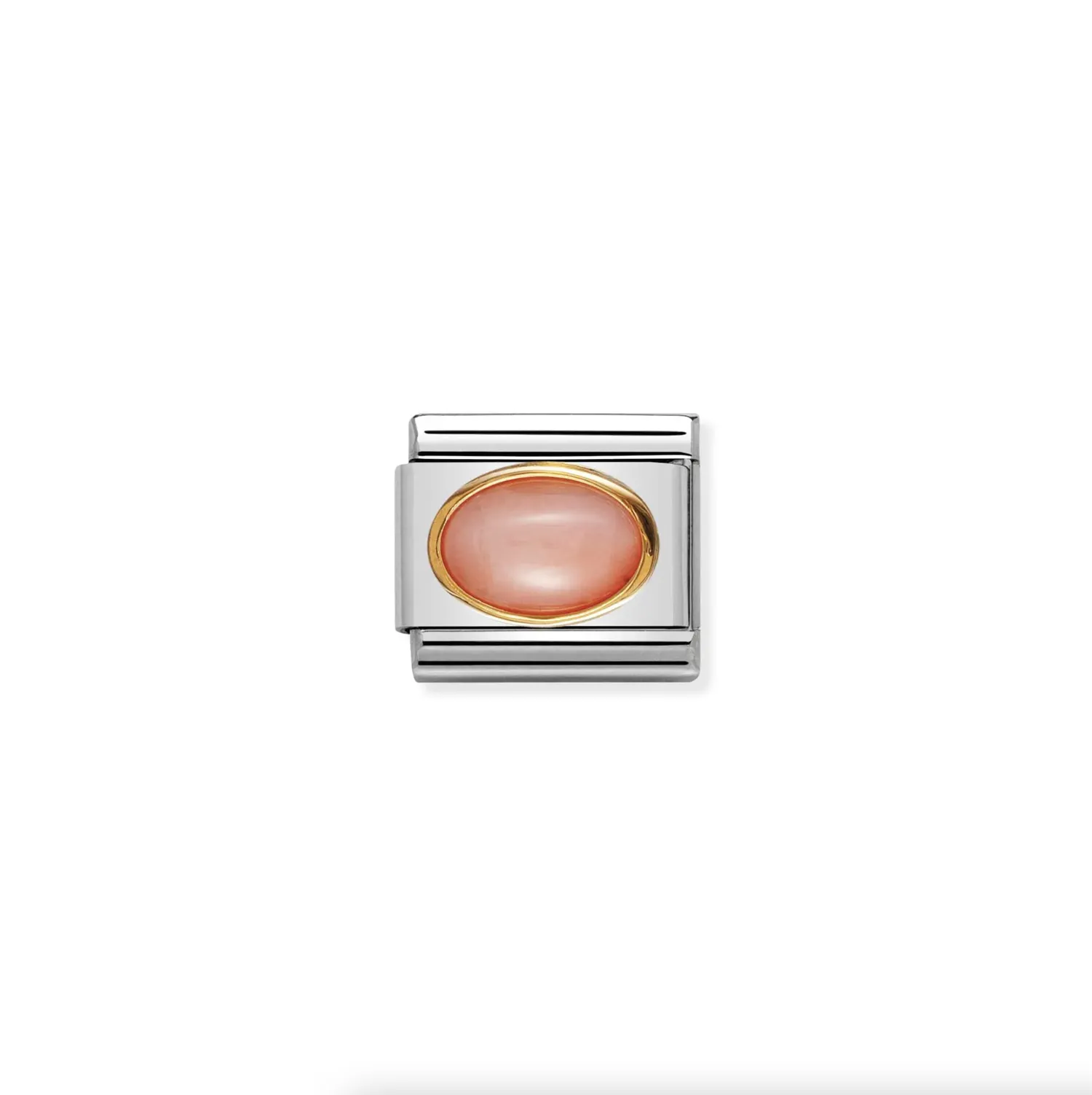 Nomination - Link OVAL STONES 18K Gold PINK CORAL