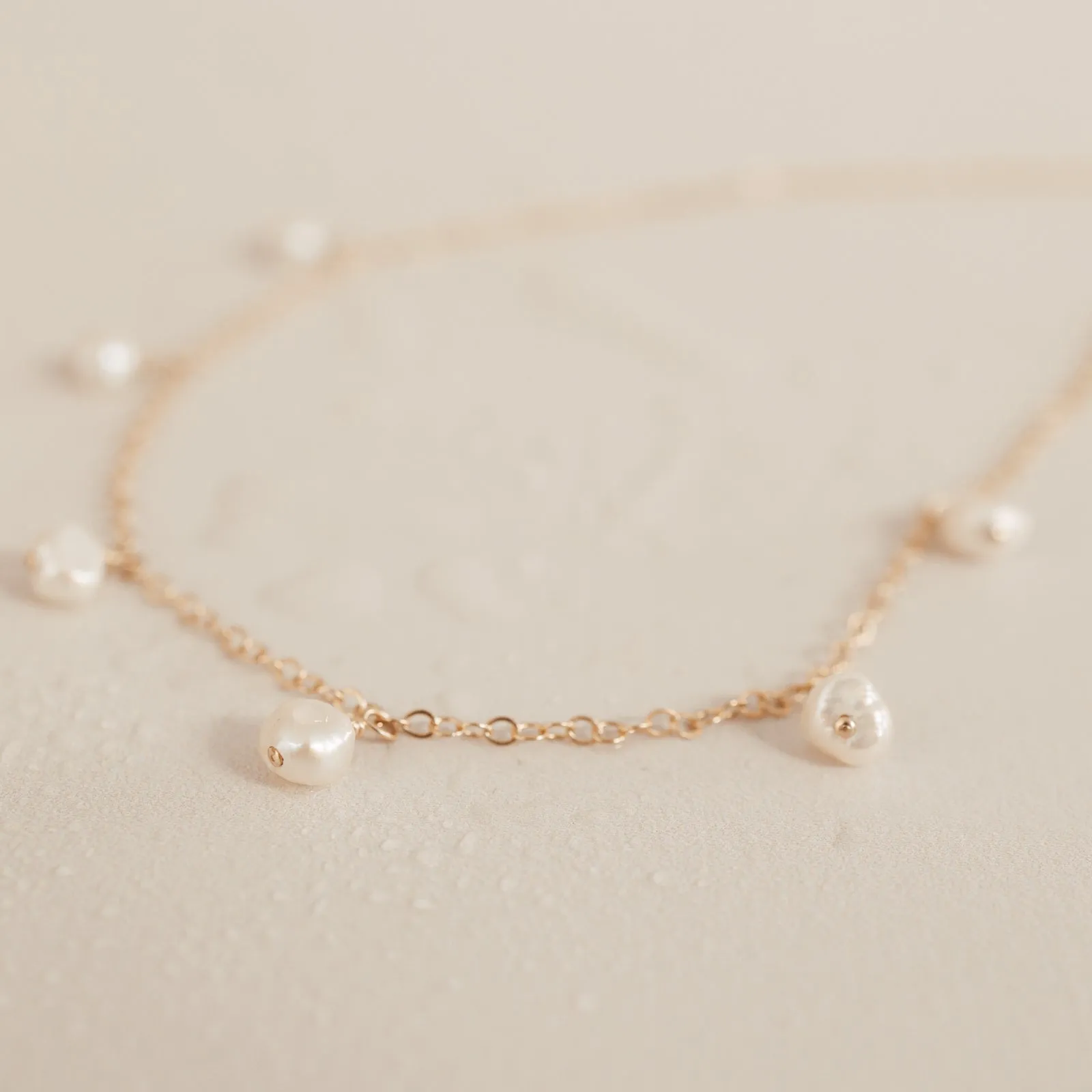 Ocean • Hanging Pearl Necklace
