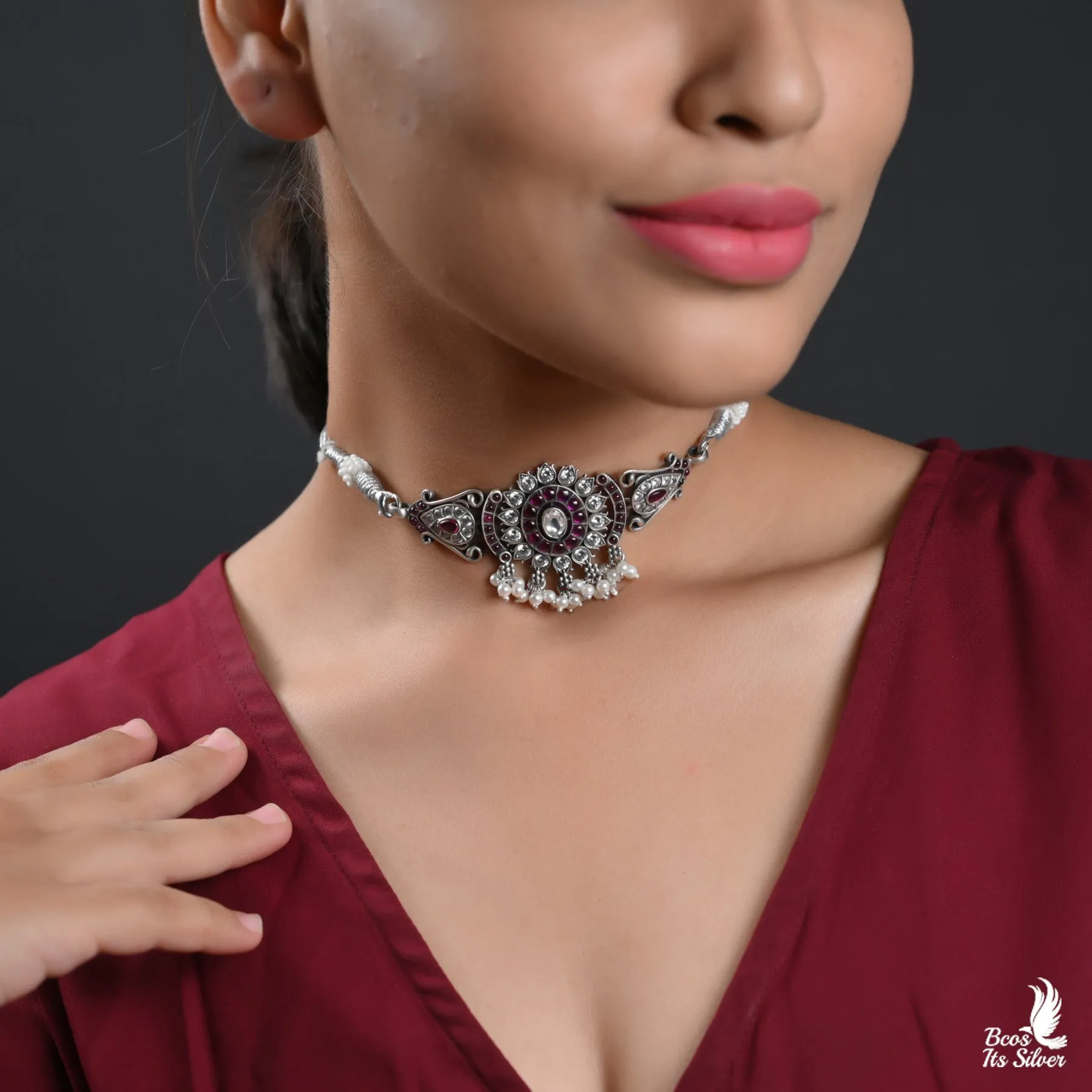 OXIDIZED CHOKER - 4702